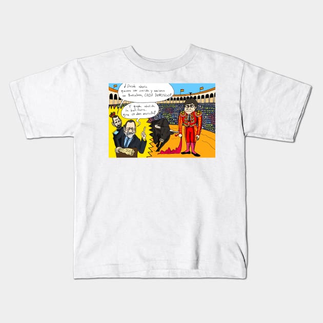 Cataluna Kids T-Shirt by Felipe.Makes.Cartoons